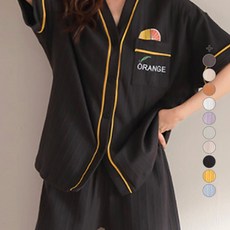 씨오브비 커플용 러블리 부드러운 통기성 잠옷 세트