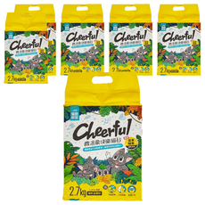 LitoMON 怪獸部落 費洛蒙快樂貓砂 條形豆腐砂, 2.7kg, 6袋, 無香味