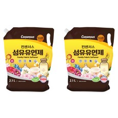 共識家庭織物柔軟劑嬰兒爽身粉, 2個, 2.1L