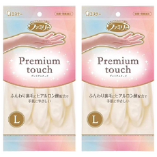 ST 雞仔牌 玻尿酸指尖強化絨裡手套 Premium touch 添加玻尿酸成分 全面止滑加工設計, L, Pearl White, 2包
