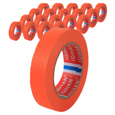 iQIHAN DADA 彩色和紙膠帶 20mm x 20m, 橘色, 20個