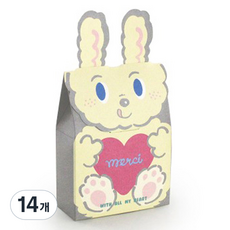 hello moris 口袋盒, 14個, 奶油兔子