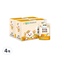 엘빈즈 매일매일 건강한습관 유기농 보리차, 1L, 4개