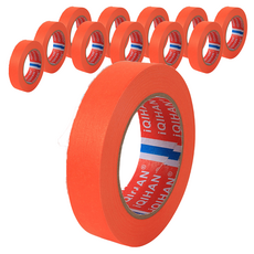 iQIHAN DADA 彩色和紙膠帶 20mm x 20m, 橘色, 12個