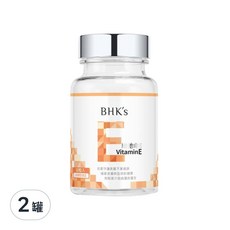 BHK's 維他命E 軟膠囊, 延緩衰老, 增進皮膚健康, 60顆, 2罐