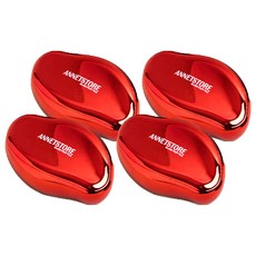 Annette Store 聳人聽聞的玻璃腳樁紅色, 單品, 4個