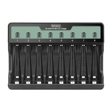Kamera 佳美能 C8 3號/4號鎳氫 液晶八槽充電器 獨立控制 Micro USB & USB-C供電, 1個