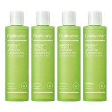 리얼베리어 컨트롤 T 티트리 AC 쿨링 클렌징 젤, 200ml, 4개