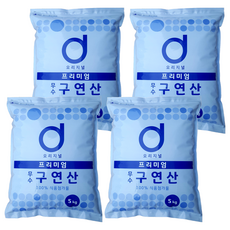 d오리지널 프리미엄 무수 구연산, 5kg, 4개