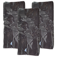 LIFE 來福牌 HS0526 簡單素色棉質面巾 3入 藍黑色 33x76cm