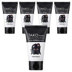 TONYMOLY 章魚黑頭清潔撕拉面膜, 1條, 5條