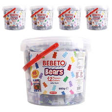 BEBETO 迷你小熊軟糖, 980g, 5桶