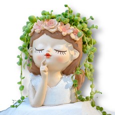 곰지홈 다육이 꽃화관여인 화분, A타입, 1개 홈인테리어/원예/가드닝 반품 최저가 9,700원
