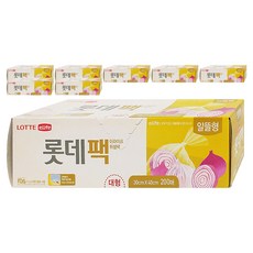 롯데이라이프 위생팩 알뜰형, 대(L), 200개입, 8개