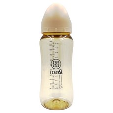 Simba 小獅王辛巴 蘊蜜鉑金PPSU寬口防脹氣奶瓶 全齡適用, 杏茶, 360ml, 1個