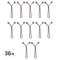 앙플러스 티 안나는 Y핀 허리 줄임 버클 조절 클립, 36개, 블랙