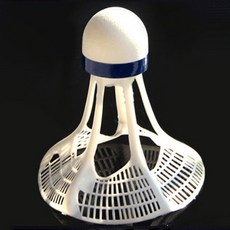 세잎클로버 안전한 윈드 나일론 베드민턴공, 화이트, 6개, 1개입