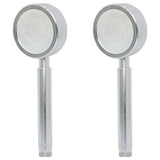 KOXINA 超大水壓輕量鋁製淋浴噴頭, 2個, 銀