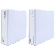 Heemang 3孔D型環活頁夾 7cm, 白色, 2個