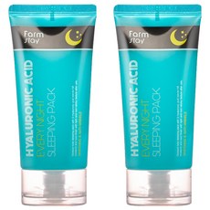 Farm stay 植物莊園 玻尿酸夜間修護晚安面膜, 120ml, 2個