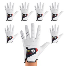 DDAM GOLF 男性用羊皮高爾夫手套 左手用 7入, 7個