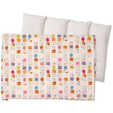 紅豆腹部型熱敷袋 + 喵喵貓外罩組合, 1套