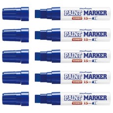 munhwA Jumbo 油漆筆 藍色 15mm, 1色, 5個