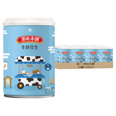 統一 原味本舖 牛奶花生, 255ml, 24罐