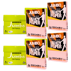 DOOSUNG PAPER OA 花紋紙 Jumbo, A4, 2000張, P40 淡粉色