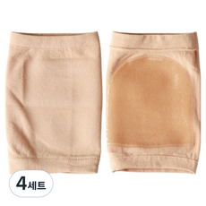 끌레르비 뒤꿈치 굳은살 실리콘 보습 패드, 75g, 4세트, 2개입