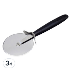 바른리빙 스테인레스 피자 커터, 혼합색상, 3개