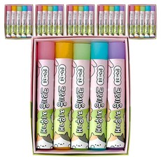 iiGEN 北韓文具 Sundeok E-Crew 蠟筆橡皮 5p, 6個, 粉色