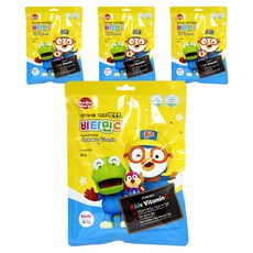 베베모린 뽀롱뽀롱 뽀로로 복숭아맛 비타민C, 50정, 4개