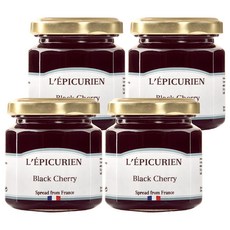 레피큐리앙 블랙체리 잼, 125g, 4개