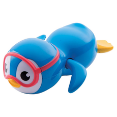 munchkin 滿趣健 游泳企鵝洗澡玩具 上緊發條 輕巧設計 小手易操作 可愛造型 增添洗澡樂趣, 藍色, 1個