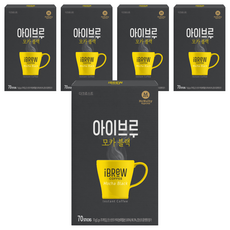 맥널티커피 아이브루 모카 블랙 원두커피믹스, 1g, 70개입, 5개