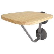 ENVY COLLECTION 貓跳台 松木材質穩固耐用 鋁合金腳架防曬防水防潮 吸盤或螺絲安裝 承重18kg, 木紋色, 1個