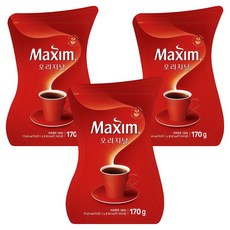 맥심 오리지날 커피, 170g, 1개입, 3개
