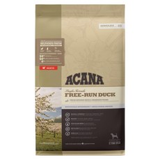 ACANA 愛肯拿 犬用 單一蛋白 低敏無穀乾飼料, 美膚鴨肉 + 梨子, 11.4kg, 1袋