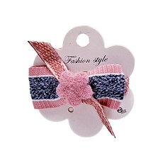 SY(童)造型壓夾花朵-粉,可愛花朵髮夾，時尚造型，寶貝髮飾，甜美風格，髮型點綴, 1入