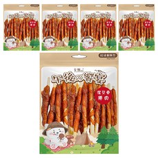 CaMo 卡默 潔牙骨捲肉量販包 4個月齡以上全犬 24支, 5包, 雞肉 + 牛奶, 240g