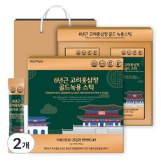 KOREAN RED GINSENG FARMER 6年根高麗紅參&金牌鹿茸濃縮液隨身包 30條入+購物袋組, 360g, 2組