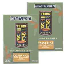 TRIBO COFFEE 哥斯大黎加 津卡蜜熊 黃蜜中焙 濾掛式咖啡 5包*2盒, 11g