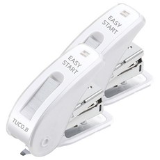 TUCO.B 輕鬆啟動訂書機, 莫蘭迪白, 2個