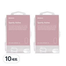 도나와 네일팁 인조손톱 스포티엑티브 CW-01 100p 세트, Clear, 1000개