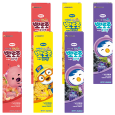 KM Pharmaceutical Pororo 低氟水蜜桃味 + 香蕉味 + 葡萄味 幼兒牙膏, 150g, 2套