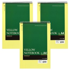 morning glory 黃色內頁線圈情境筆記本 A4上翻式, 隨機出貨, 3個