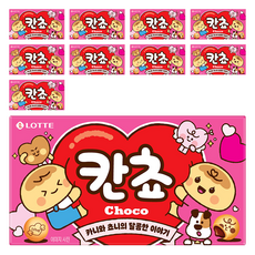 롯데웰푸드 칸쵸 초코, 54g, 10개