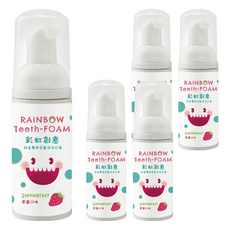 Luveta 樂唯他 兒童專用含氟泡沫牙膏, 草莓口味, 50ml, 泡沫細緻, 5瓶