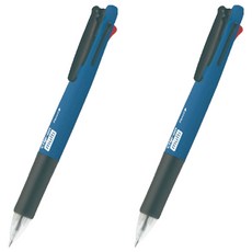 제브라 클립온 멀티 네온 4색 볼펜 0.7mm + 0.5mm 샤프 세트, 네온블루, 2세트
